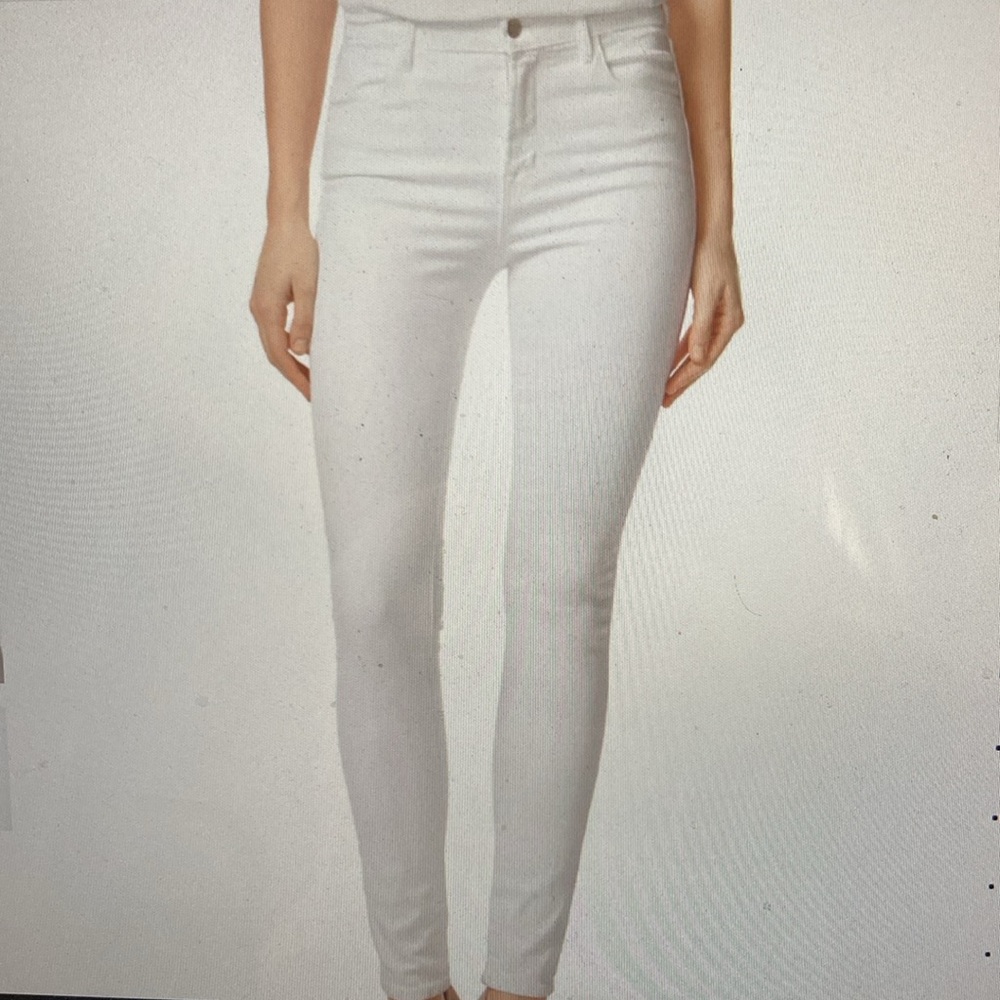 J Brand Maria White Stretch Skinny Jeans Size 32